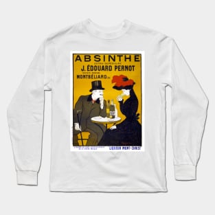 Vintage Advertising Poster France Absinthe Long Sleeve T-Shirt